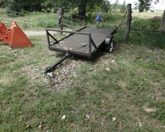 Tow & Go 4' X8' Single Axle Trailer, w/Tilt Bed
