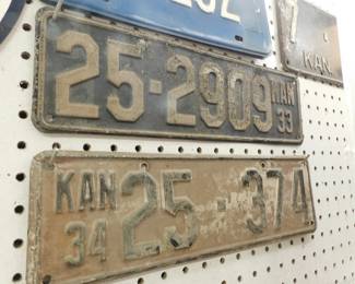 Antique License Plates