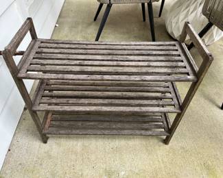 Three-Tier Teak Table