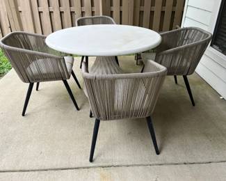 Patio Table and Four Chairs