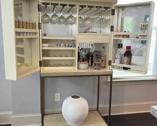 Inside View of Bar Cabinet