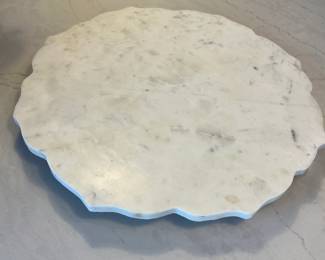 Scalloped Marble Serving Board