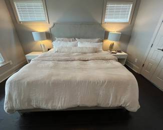 King Size Bed, Mattress and Bedding