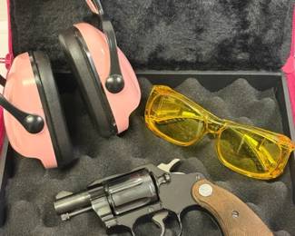 Cobra 38 Special CTG Revolver with Hearing Eye Protection