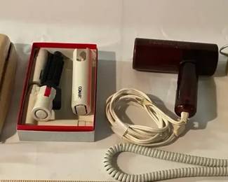 Vintage Small Electronics Wall Phones, Hair Care