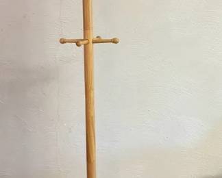 Trunk And Wooden Coat Rack