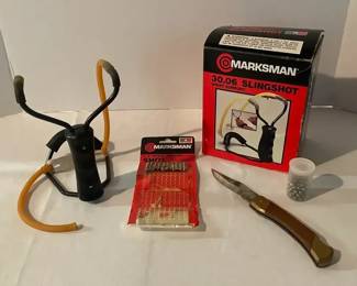 Marksman 30.06 Slingshot, Pocket Knife