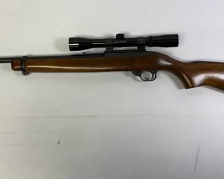 Ruger 1022 Carbine 22 CAL LR Semi Automatic Utility Rifle with Mounted Bushnell Sportview Scope