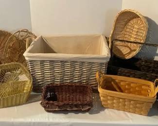 Hodgepodge of Storage Decorative Baskets