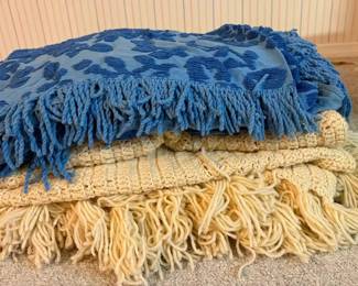 Chenille Bedspread Homemade Afghan