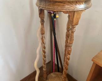 Plant stand & walking canes