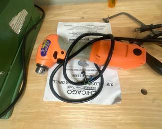 Chicago Electric Close Quarter Corded Drill