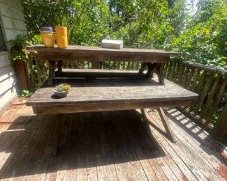 Picnic table & benches