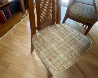 Cane back dining chairs