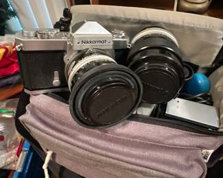 Nikkormat 35mm SLR film camera