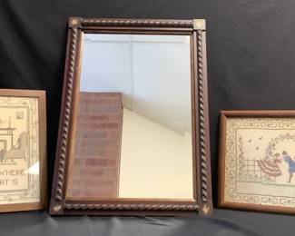 Mirror Cross Stitch Art