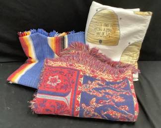 Three Woven Blankets