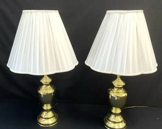 White Shade Lamp Duo