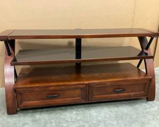 MultiTier Wooden TV Stand