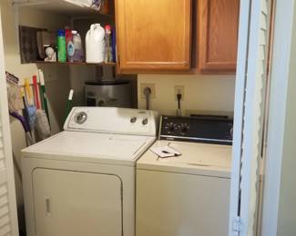 Washing machine & ELECTRIC dryer; laundry supplies