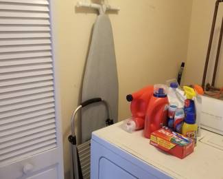 Ironing board; iron