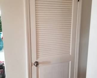 Louvered door