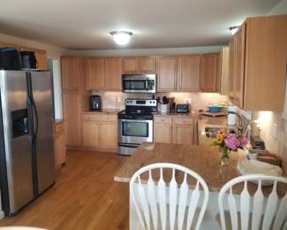 Beautifully updated kitchen with plenty of cabinets!