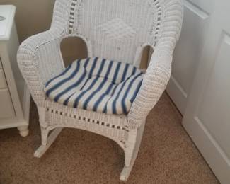 Wicker rocking chair