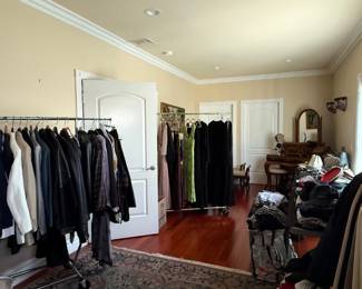 room full of nice clothes