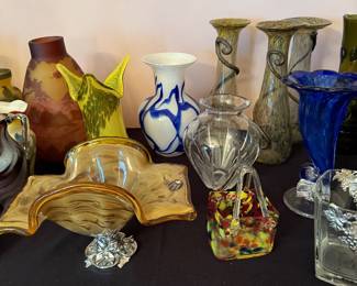 art glass some old some newer