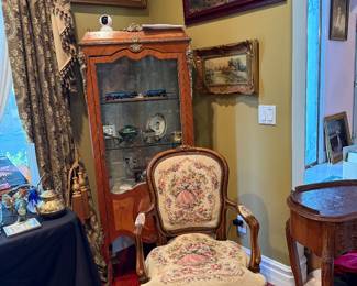 several curio cab to hold all the treasurers