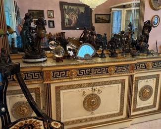 Versace style buffet and mirror