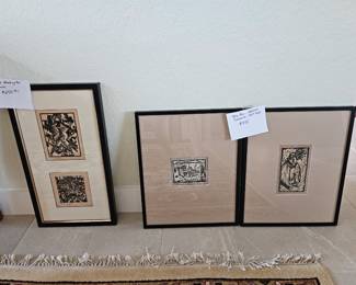 Signed Woodcuts Lithographs