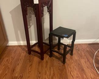Plant stands.