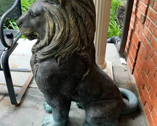 Hollow Bronze Lions $3,200 (Pair)