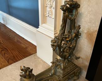 French Louis XVI Andirons $350
