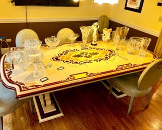 Claude Dalle Paris, Maison Romeo dining table inlay $3,400
