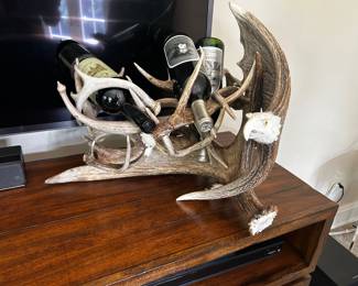 Moose antler wine rack (wine not included)