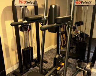 2 x Pro Select exercise weight lifting machines $1,000