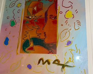 Peter Max, profile series mixed media $1,000