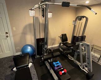 2 x Pro Select exercise weight lifting machines $1,000