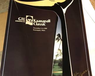 Will Herrera, Bronze 1988 GTE Hawaiian PGA senior event Whale Tail 20" 