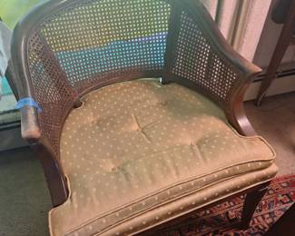 Cane back chair