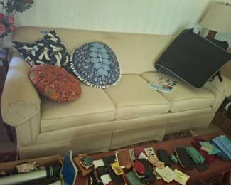 Couch and pillows