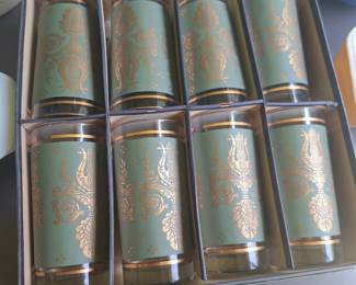 Iced tea glass set mib