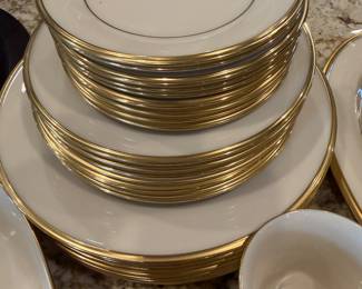 Lenox gold-rim china "Eternal"