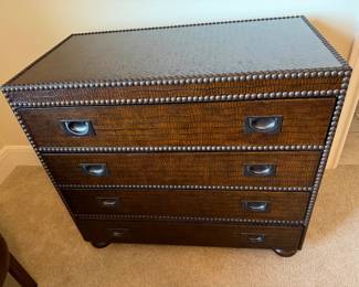 Bernhardt faux alligator four-drawer chest