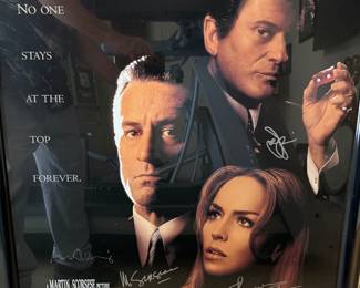Casino movie poster autographed