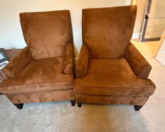 suede armchairs