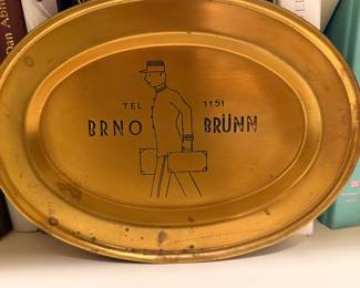 German hotel valet's tray